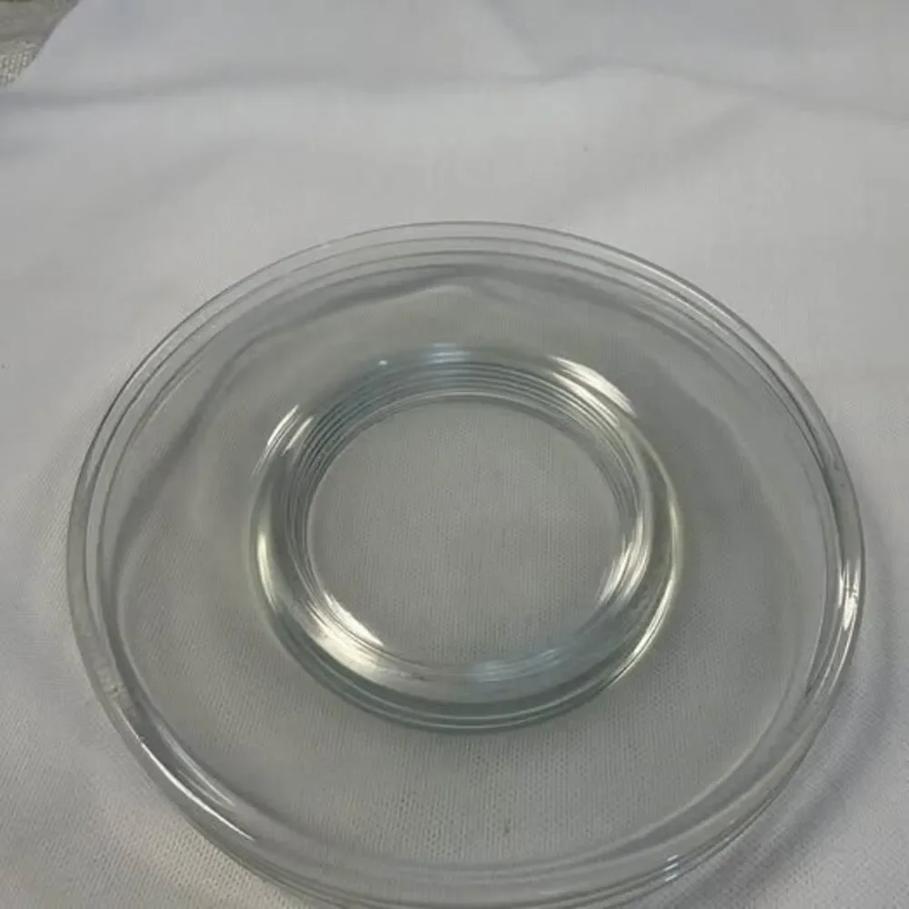Clear Glass Dessert 6” Plates set of 4